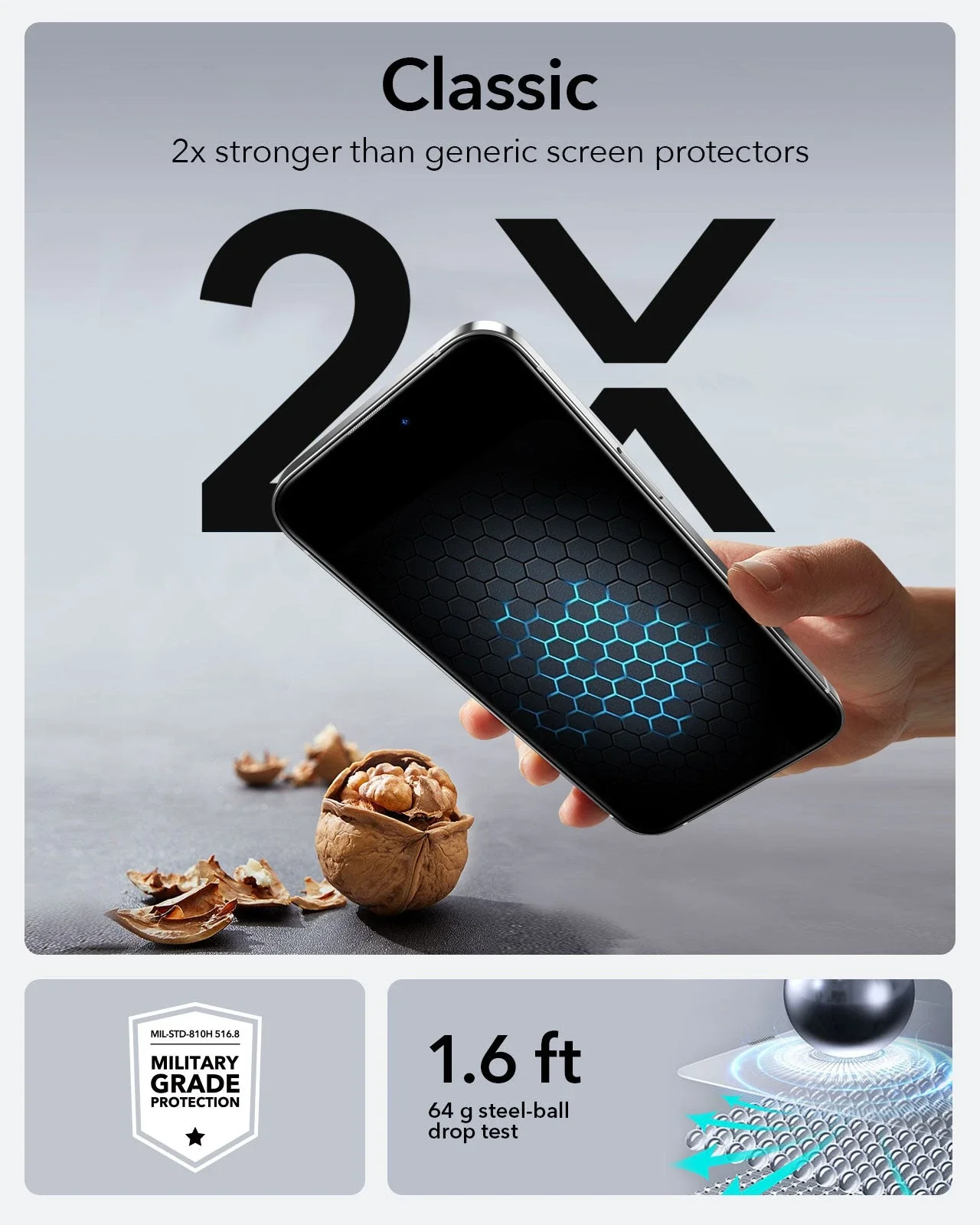 iPhone 14 Pro UltraFit Classic Screen Protector -3 Pack - Image 5