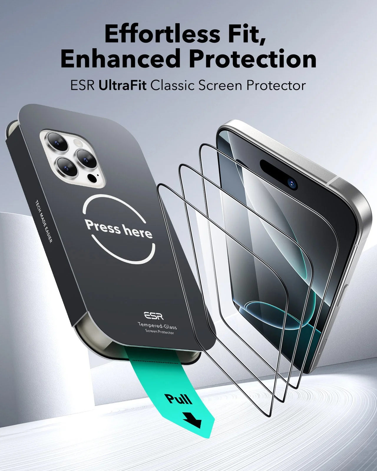iPhone 16 Pro Max UltraFit Classic Screen Protector -3 Pack - Image 2