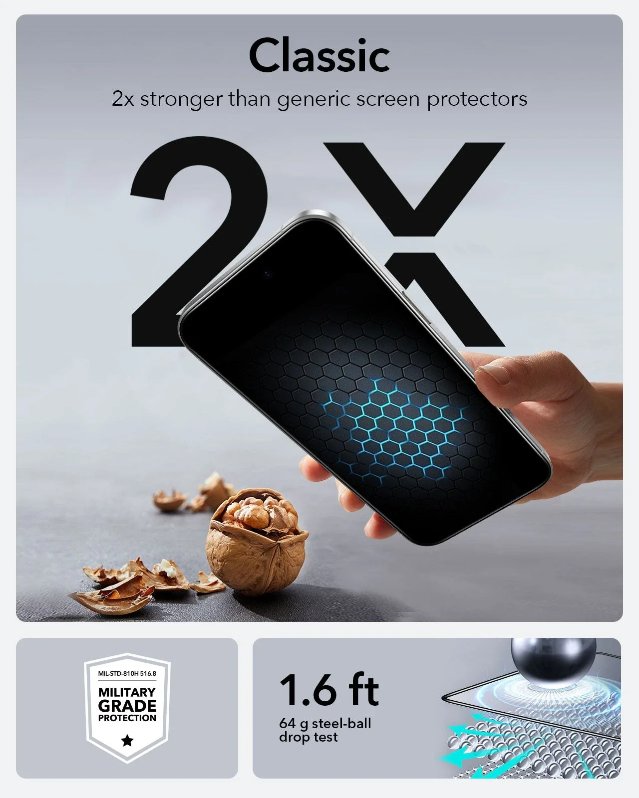 iPhone 16 Pro UltraFit Classic Screen Protector -3 Pack - Image 5